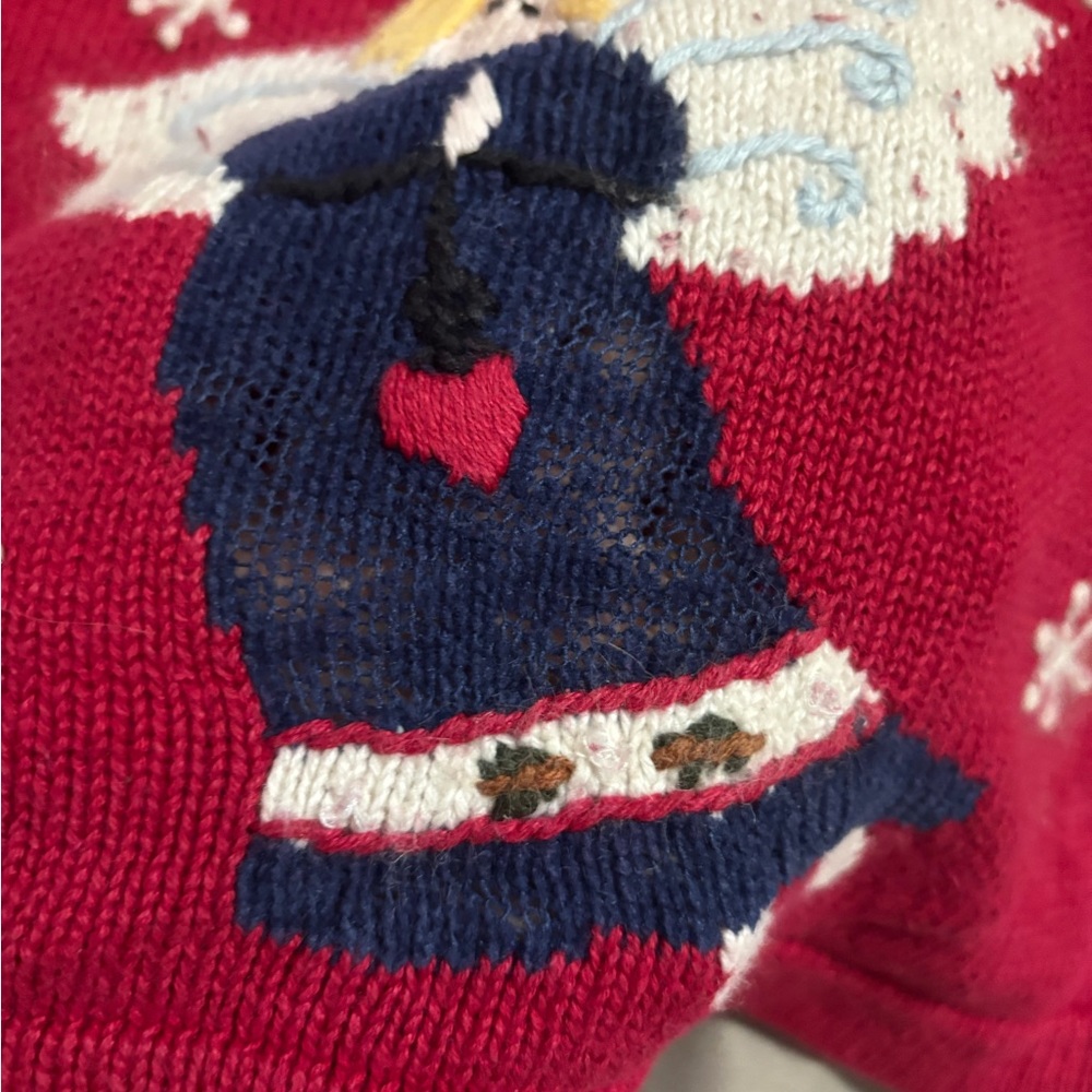 Vintage Quacker Factory Angel Christmas Cardigan | Size L Holiday - Picture 13 of 14